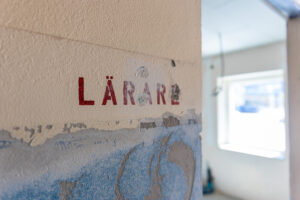 Wallerska skolan, renovering, invändigt.